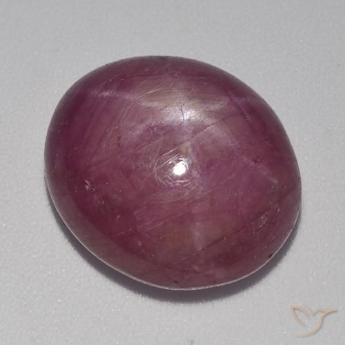 12.36ct Natural roxo avermelhado rubi estrela, oval, Opaco