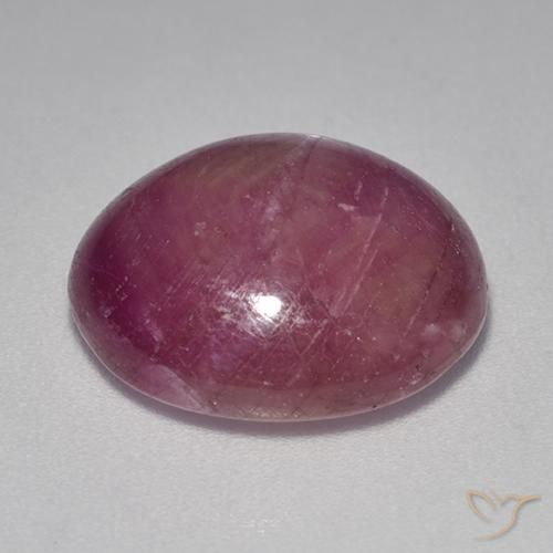 rubi estrela roxo avermelhado Natural 12.36ct, oval, Opaco