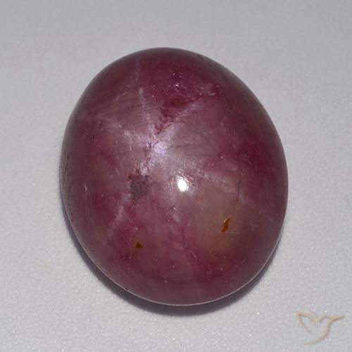 rubi estrela Roxo médio-escuro Natural 14.78ct, oval, Opaco