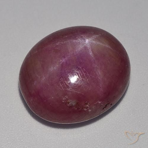 rubi estrela roxo médio Natural 15.19ct, oval, Opaco