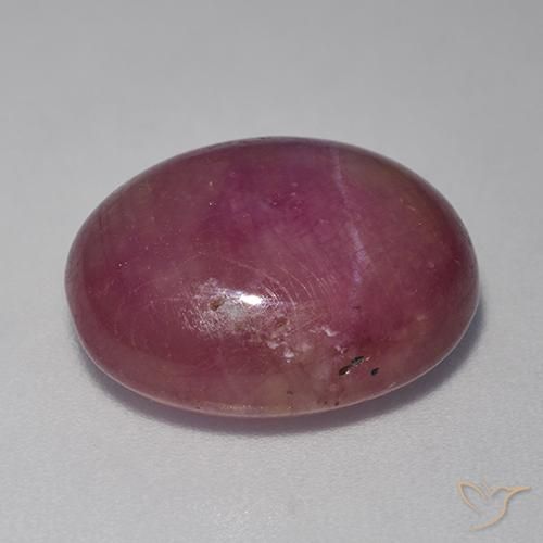 rubi estrela roxo médio Natural 15.19ct, oval, Opaco