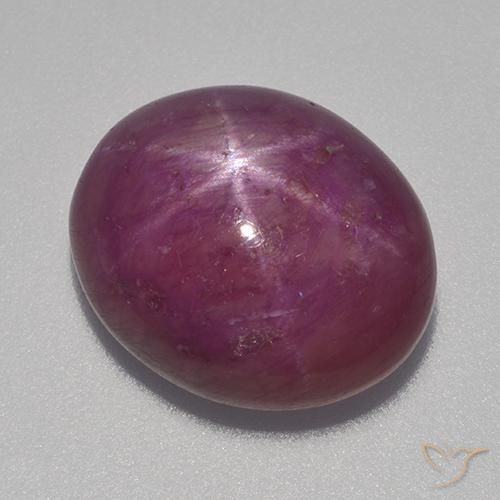rubi estrela Roxo médio-escuro Natural 13.70ct, oval, Opaco