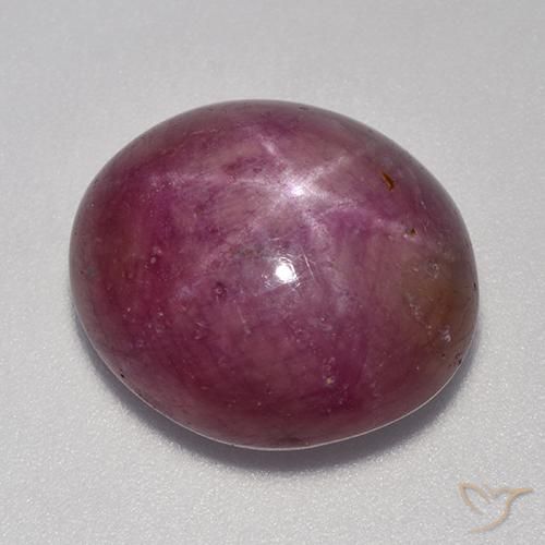 rubi estrela roxo avermelhado Natural 17.49ct, oval, Translúcido