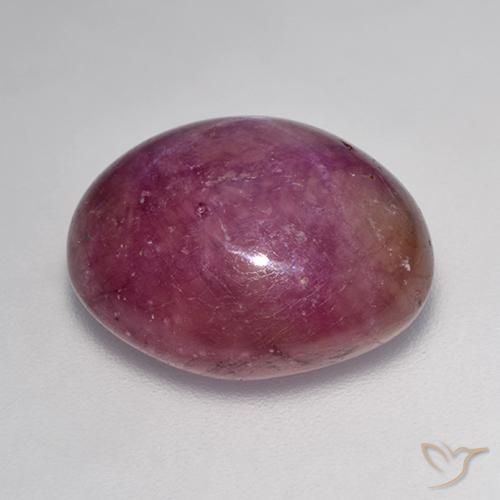 rubi estrela roxo avermelhado Natural 17.49ct, oval, Translúcido