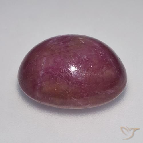 rubi estrela Roxo médio-escuro Natural 17.70ct, oval, Opaco