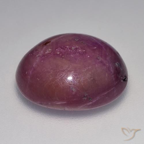 rubi estrela Roxo médio-escuro Natural 14.94ct, oval, Opaco