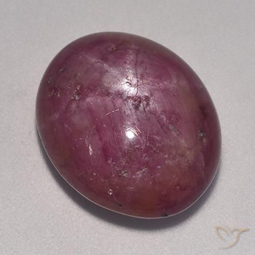 rubi estrela Magenta acinzentado Natural 15.26ct, oval, Opaco