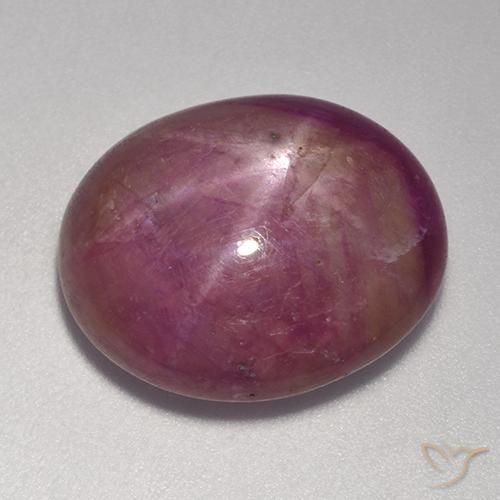 rubi estrela Roxo médio-escuro Natural 15.00ct, oval, Opaco