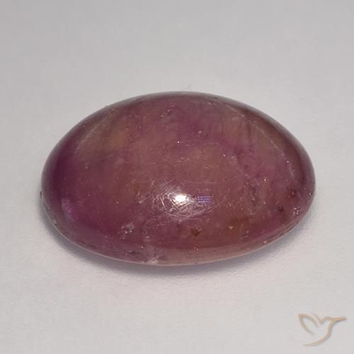 rubi estrela Magenta acinzentado Natural 14.20ct, oval, Opaco