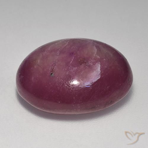 rubi estrela ameixa roxa Natural 20.08ct, oval, Opaco