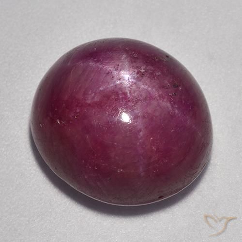 16.58ct Natural framboesa vermelha rubi estrela, oval, Opaco