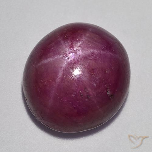 rubi estrela framboesa vermelha Natural 16.58ct, oval, Opaco