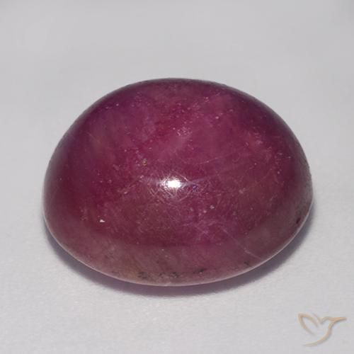 rubi estrela framboesa vermelha Natural 16.58ct, oval, Opaco
