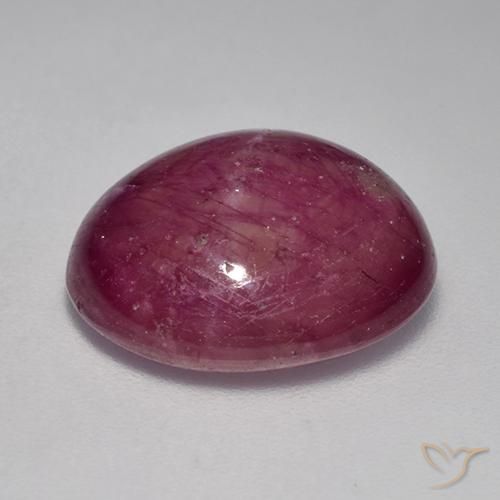 rubi estrela ameixa roxa Natural 12.64ct, oval, Opaco