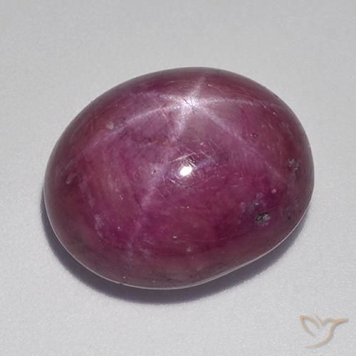 17,36 quilates Oval Star Ruby, 15,6 x 12,8 mm De Madagascar, Photo A