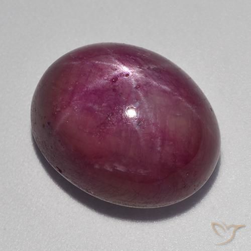 17.79ct Natural Roxo rosado rubi estrela, oval, Opaco