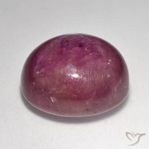 rubi estrela Roxo rosado Natural 15.14ct, oval, Opaco