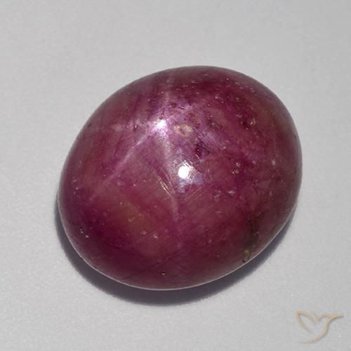 rubi estrela Roxo médio-escuro Natural 14.52ct, oval, Opaco