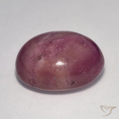 rubi estrela roxo médio Natural 13.63ct, oval, Opaco