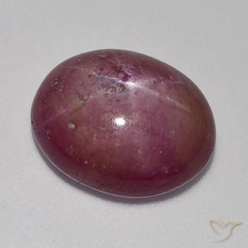 rubi estrela ameixa roxa Natural 9.53ct, oval, Opaco