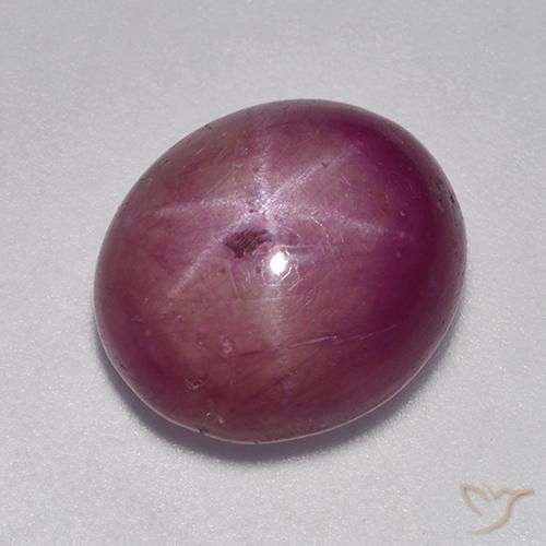 rubi estrela roxo avermelhado Natural 9.23ct, oval, Opaco
