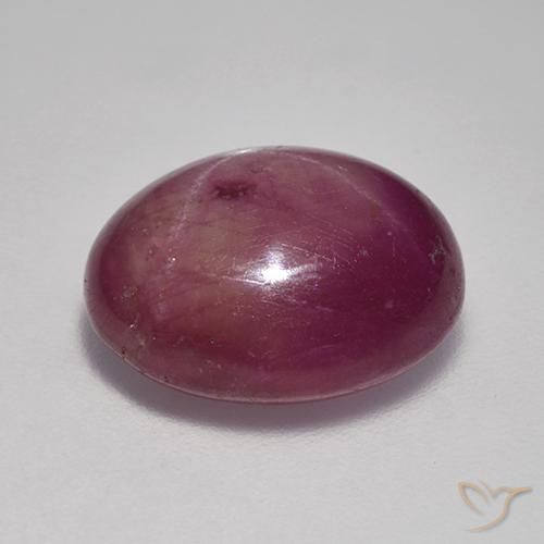 rubi estrela roxo avermelhado Natural 9.23ct, oval, Opaco