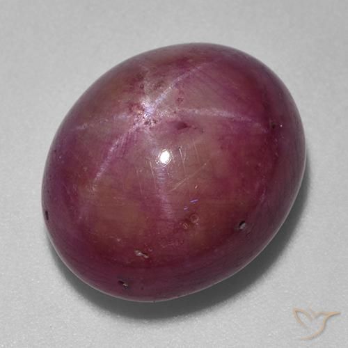 rubi estrela Roxo médio-escuro Natural 18.74ct, oval, Opaco