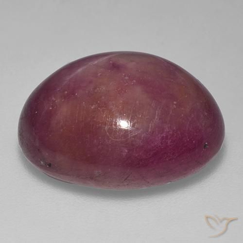 rubi estrela Roxo médio-escuro Natural 18.74ct, oval, Opaco