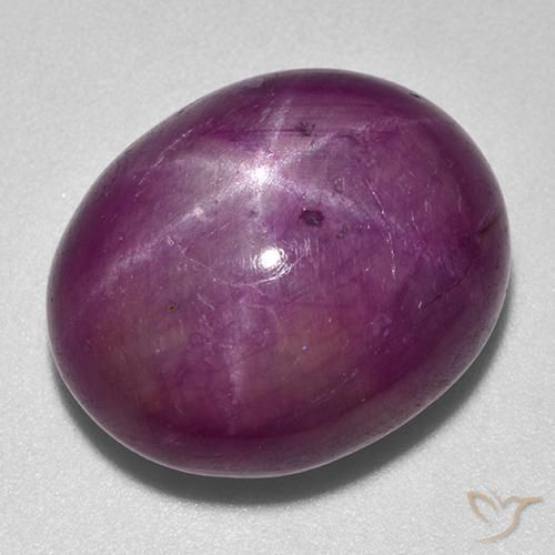 25,25 quilates Oval Star Ruby, 17,9 x 14,8 mm De Madagascar, Photo A