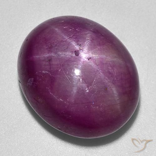 rubi estrela Roxo profundo Natural 25.25ct, oval, Opaco