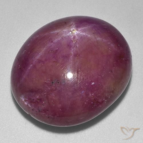 rubi estrela ameixa roxa Natural 33.25ct, oval, Opaco