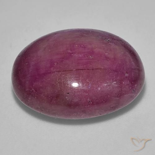 rubi estrela ameixa roxa Natural 33.25ct, oval, Opaco
