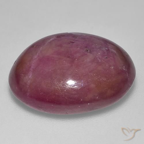 rubi estrela roxo médio Natural 21.03ct, oval, Opaco