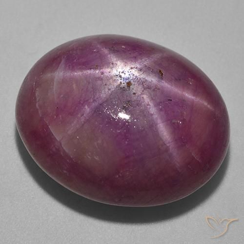rubi estrela Roxo médio-escuro Natural 33.20ct, oval, Opaco