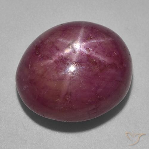 rubi estrela framboesa vermelha Natural 23.02ct, oval, Opaco