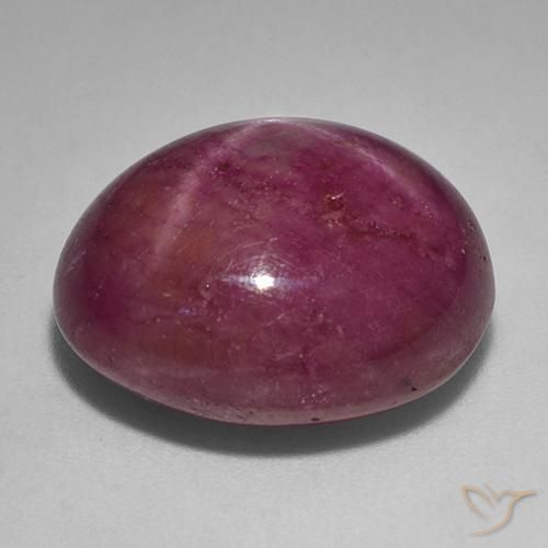 rubi estrela framboesa vermelha Natural 23.02ct, oval, Opaco