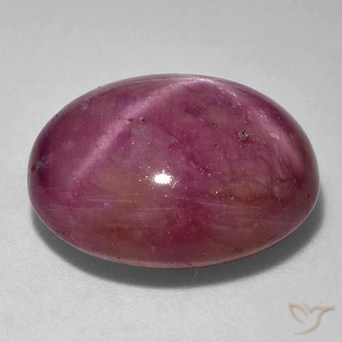 rubi estrela Roxo médio-escuro Natural 17.99ct, oval, Opaco