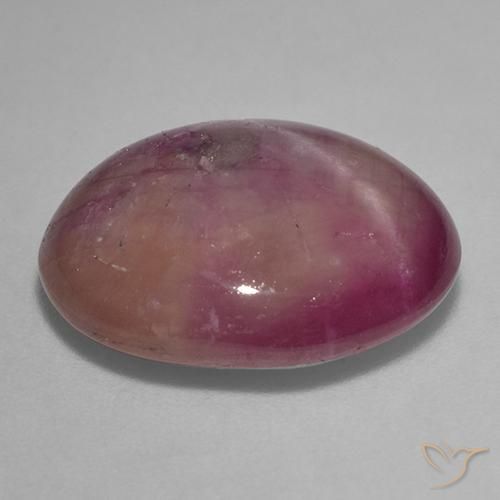 rubi estrela ameixa roxa Natural 13.67ct, oval, Opaco
