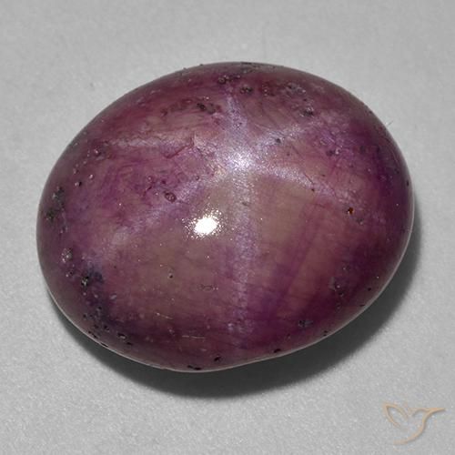 18.06ct Natural framboesa vermelha rubi estrela, oval, Opaco