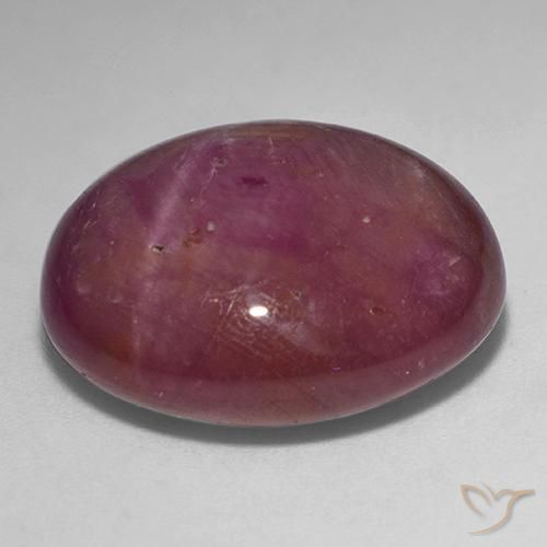 rubi estrela roxo avermelhado Natural 33.79ct, oval, Opaco