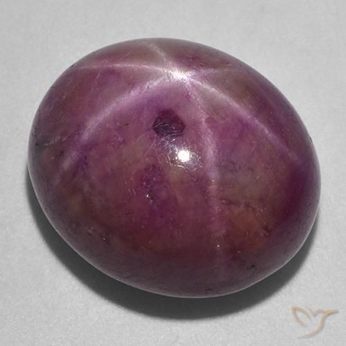 rubi estrela roxo avermelhado Natural 36.24ct, oval, Opaco