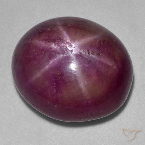 19,78 quilates Oval Star Ruby, 15,9 x 13,9 mm De Madagascar, Photo A