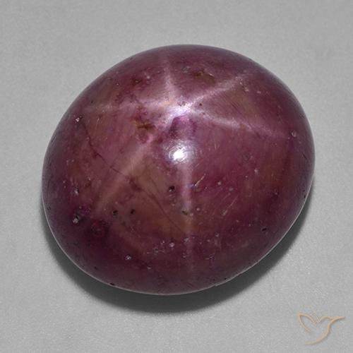 35,51 quilates Oval Star Ruby, 19,9 x 17,4 mm De Madagascar, Photo A