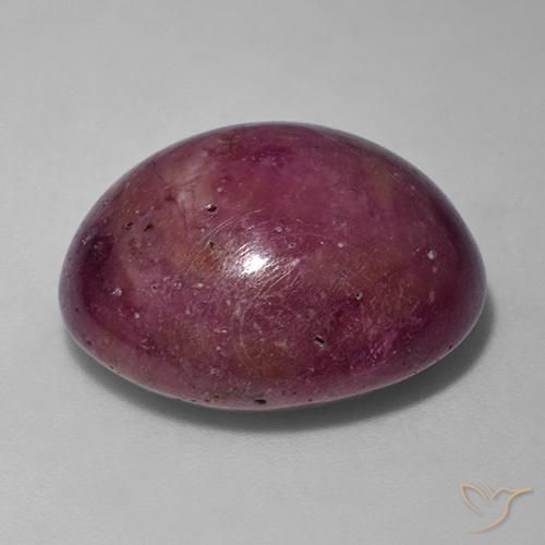 rubi estrela ameixa roxa Natural 35.51ct, oval, Opaco