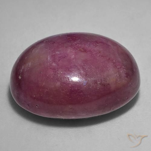rubi estrela Roxo médio-escuro Natural 27.24ct, oval, Opaco
