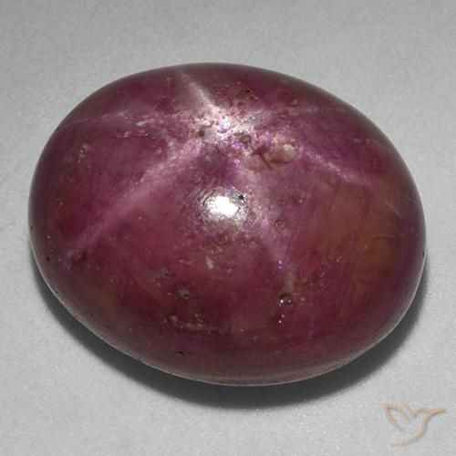 rubi estrela ameixa roxa Natural 25.89ct, oval, Opaco