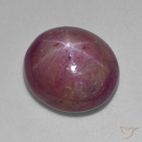 11.27ct Natural Roxo médio-escuro rubi estrela, oval, Opaco
