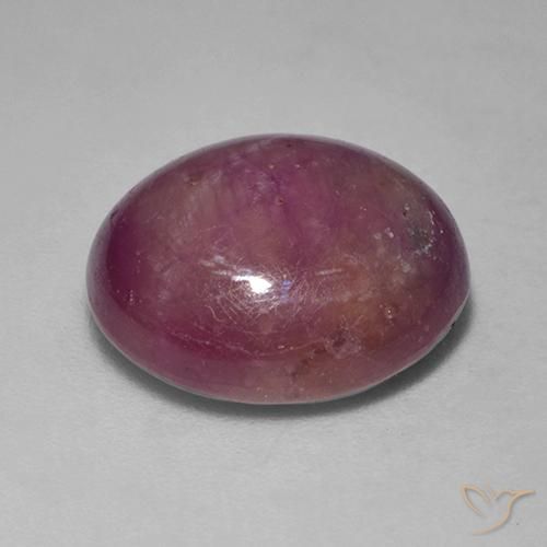 rubi estrela Roxo médio-escuro Natural 11.27ct, oval, Opaco