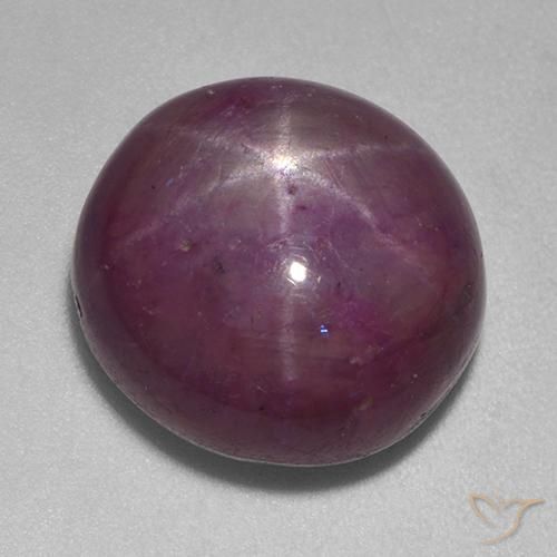 15.13ct Natural ameixa roxa rubi estrela, oval, Opaco