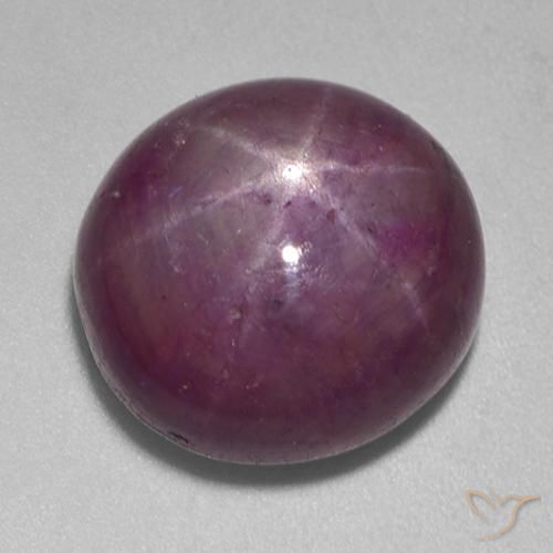 rubi estrela ameixa roxa Natural 15.13ct, oval, Opaco